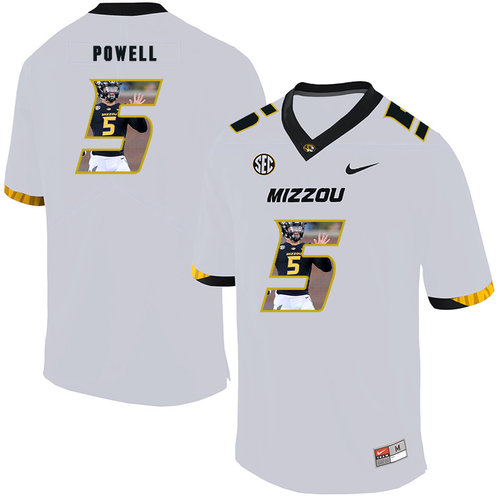 Men's None White 2024 official Taylor Powell #5 college football