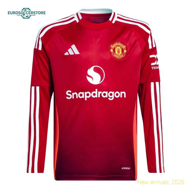 High-quality Kids Man Utd Jersey 2024-2025 Machine-washable