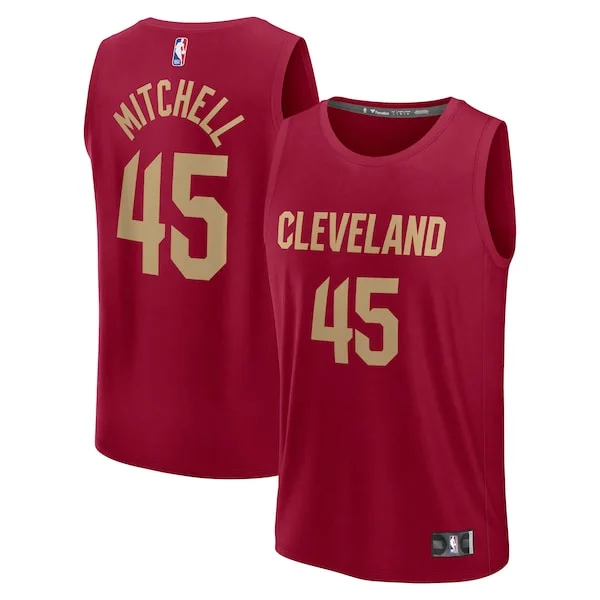 Durable Donovan Mitchell CLE NBA Jersey - Team Colors - Affordable