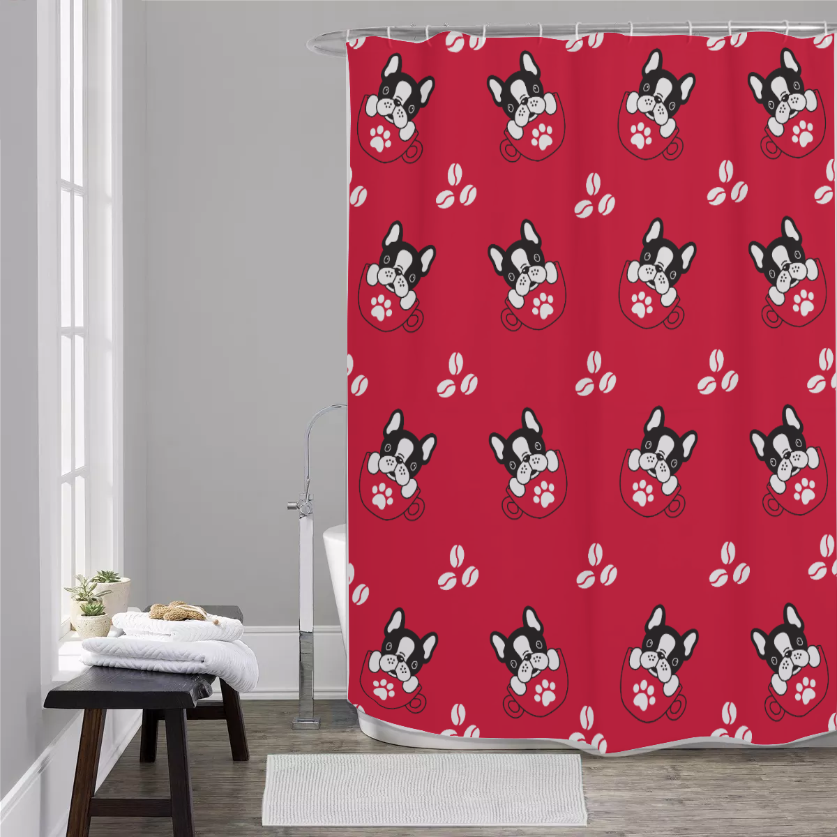 French Bulldog Henry Shower Curtains Practical Pet Supply