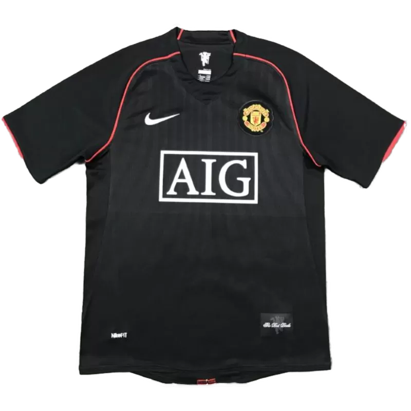 2007-08 Away Retro Football Jersey for Manchester United