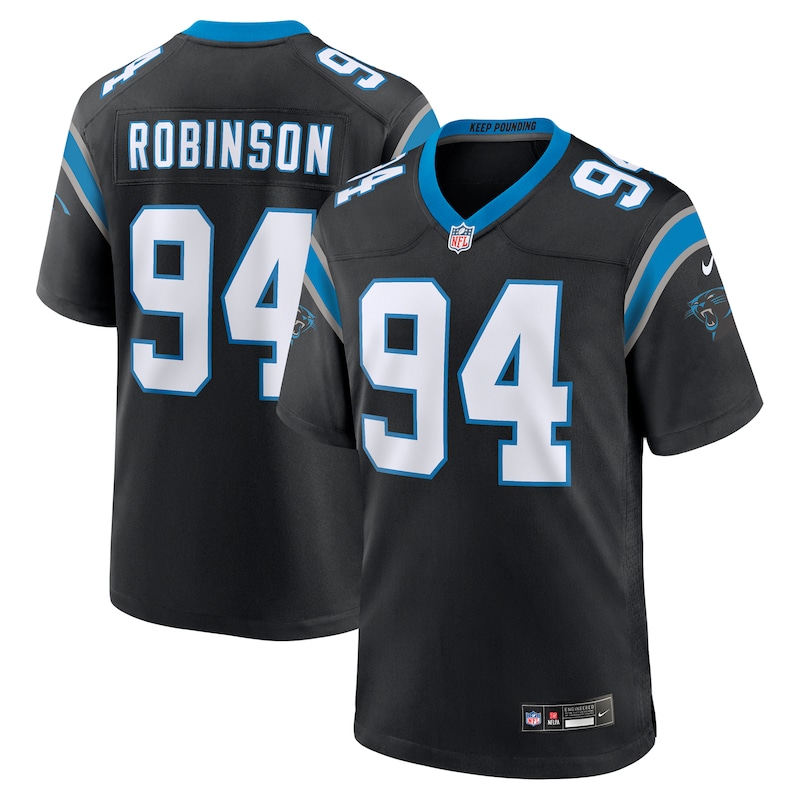 None AShawn Robinson Carolina Panthers Timeless Replica Jersey