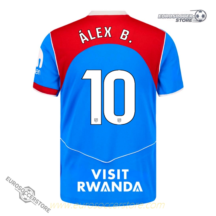 2025-26 Atletico Madrid Third Jersey with ÁLEX B. Number 10