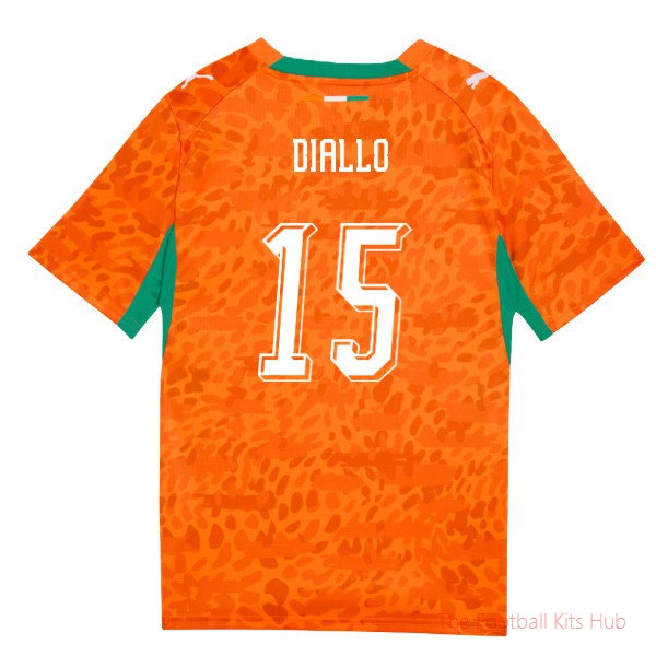 [JED] 2026/27 Ivory Coast Home Shirt (Kids) (Diallo 15)