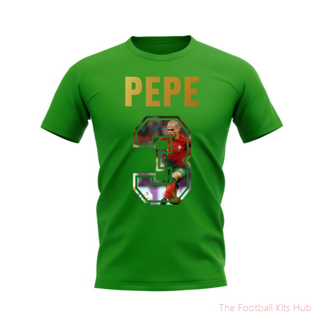 Pepe Name And Number Portugal T-Shirt (Green)