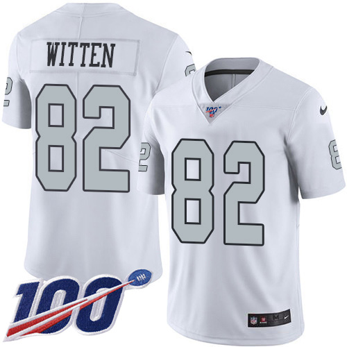 NFL O R Raiders #82 Jason Witten White Limited Jersey - Authentic Q...
