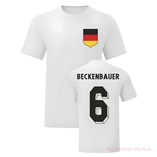 Franz Beckenbauer Germany National Hero Tees\\'s (White)