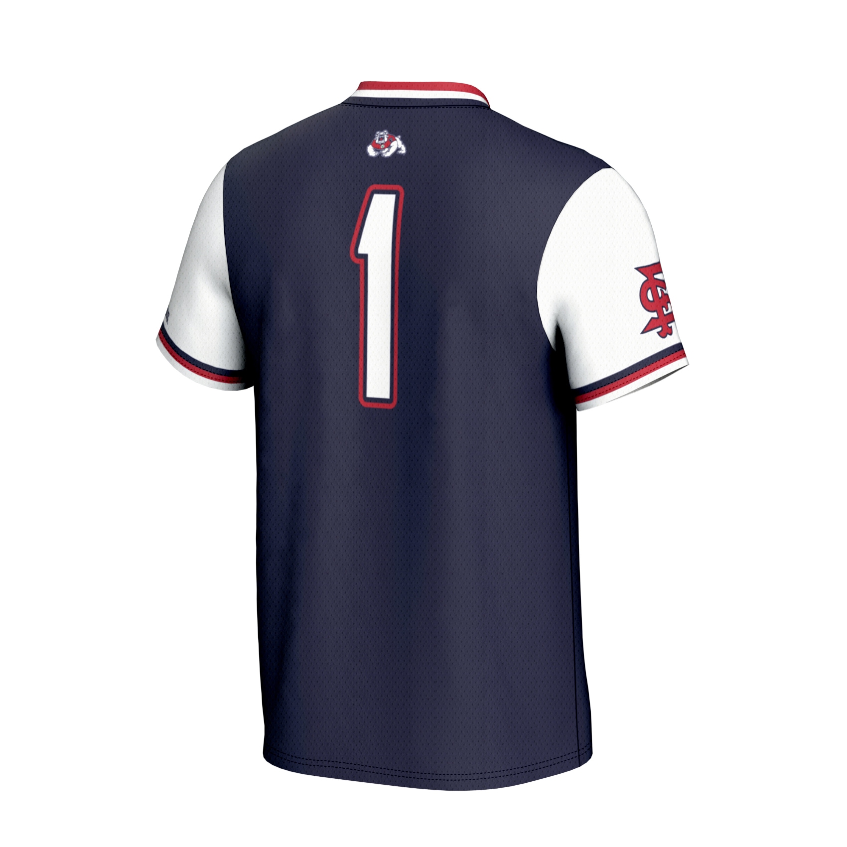 [NJP] Fresno State Bulldogs GameDay Greats Unisex Lightweight Softball Fashion Jersey - Navy