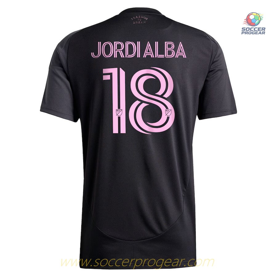 Inter Miami Away Soccer Team Shirt 2025 Jordi Alba