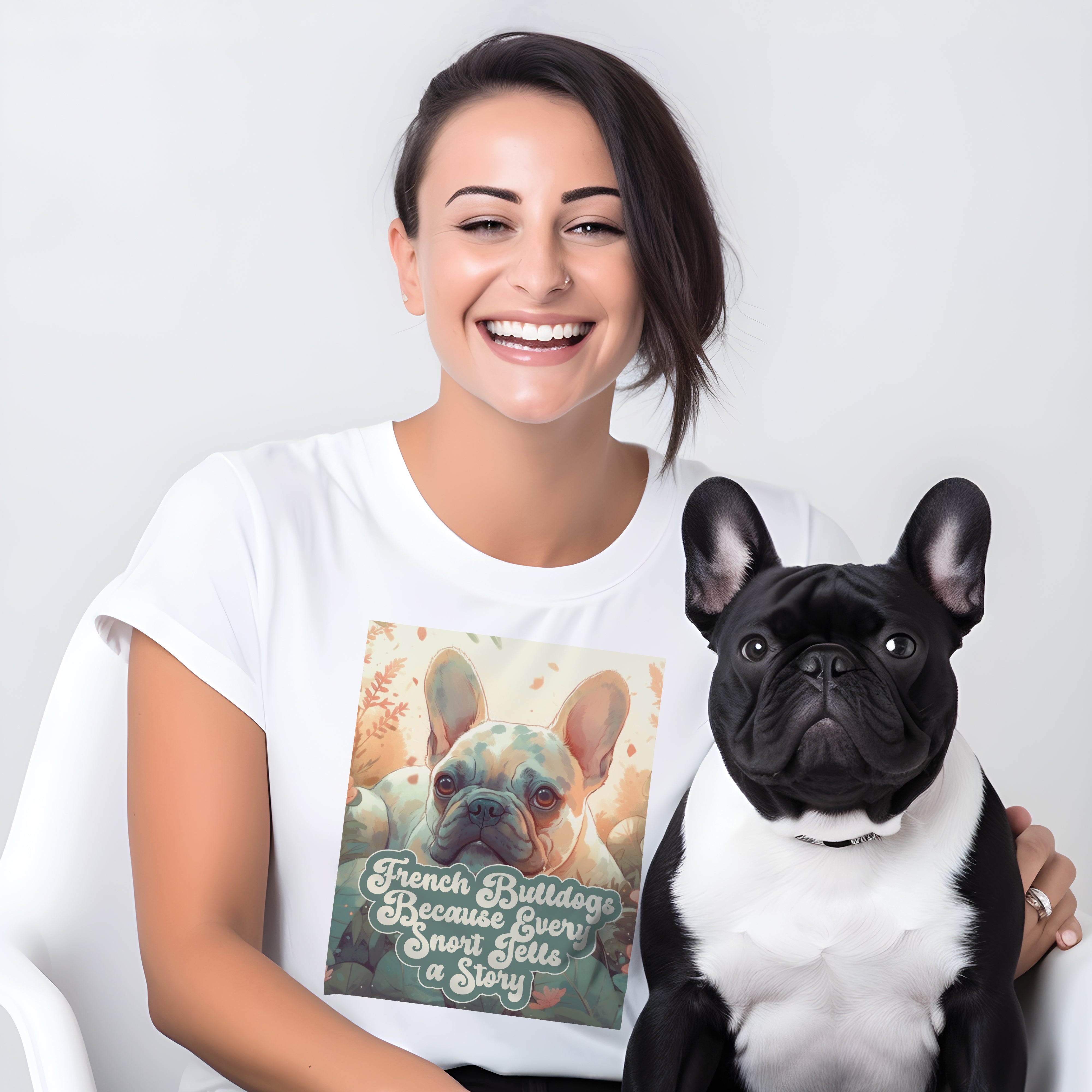 Cozy French Bulldog's Snort - Unisex T-shirt for Everyday Wear Premium