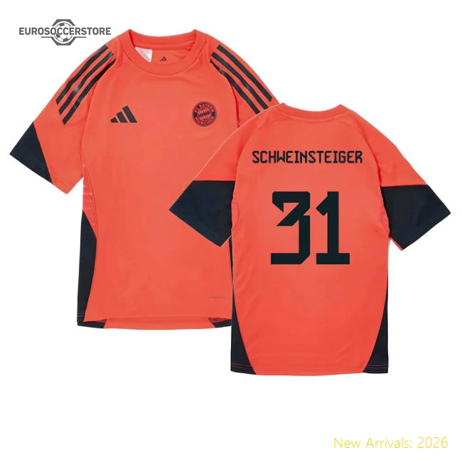 2025-2026 Bayern Munich Training Shirt (Easy Coral) - Kids (Schweinsteiger 31)