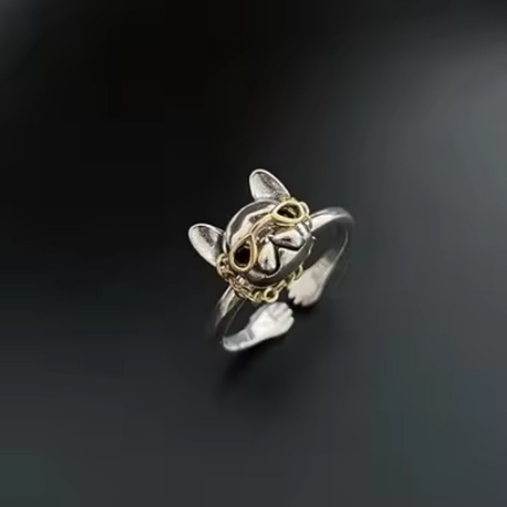 Lifestyle-Driven Snubring French Bulldog Cute Ring – Fashionable Pet ...