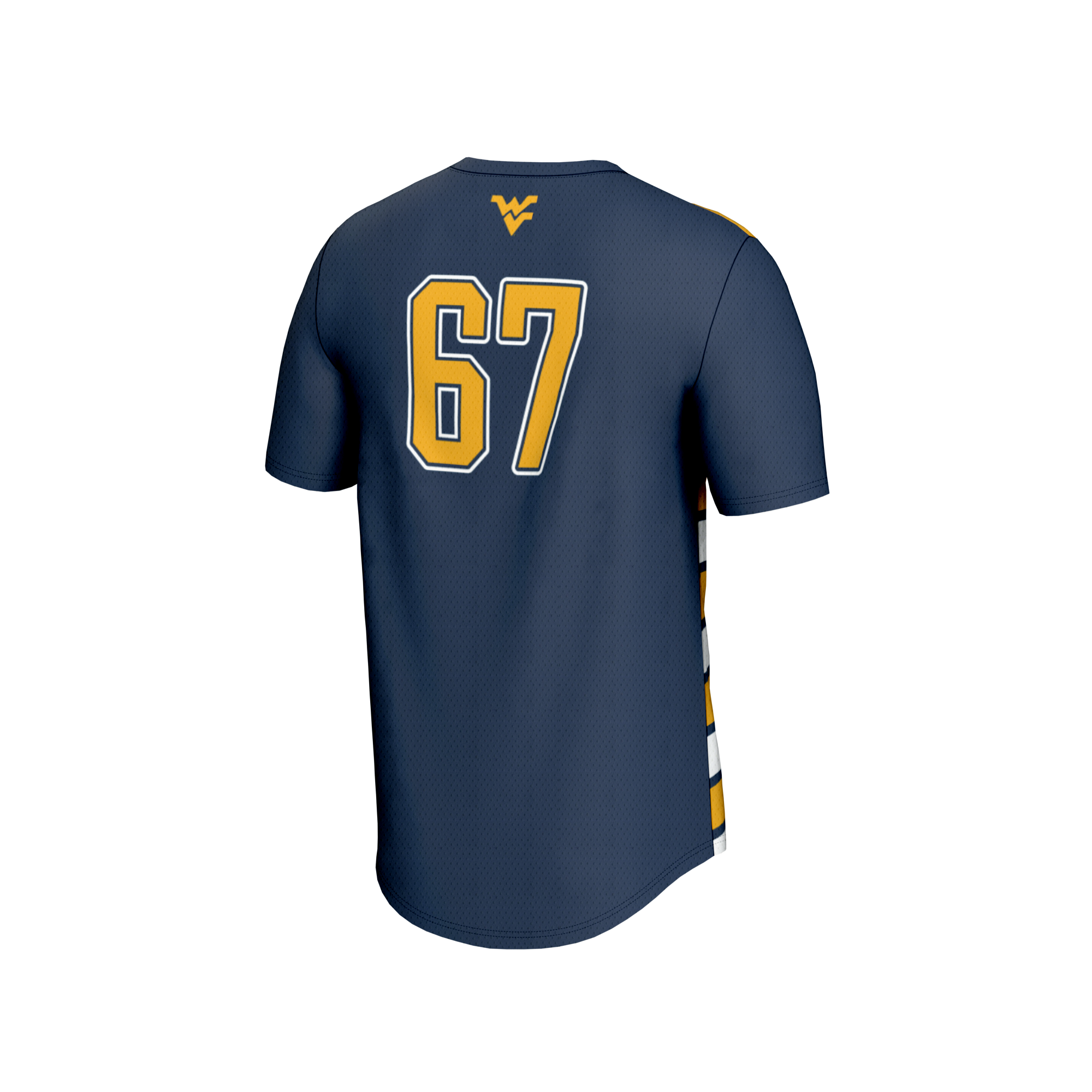 [LK] West Virginia Mountaineers GameDay Greats Youth Lightweight Soccer Fashion Jersey - Navy