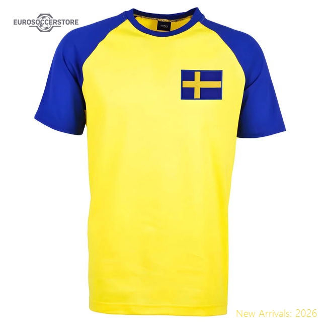 Kids Sweden Raglan Sleeve Yellow/Royal T-Shirt