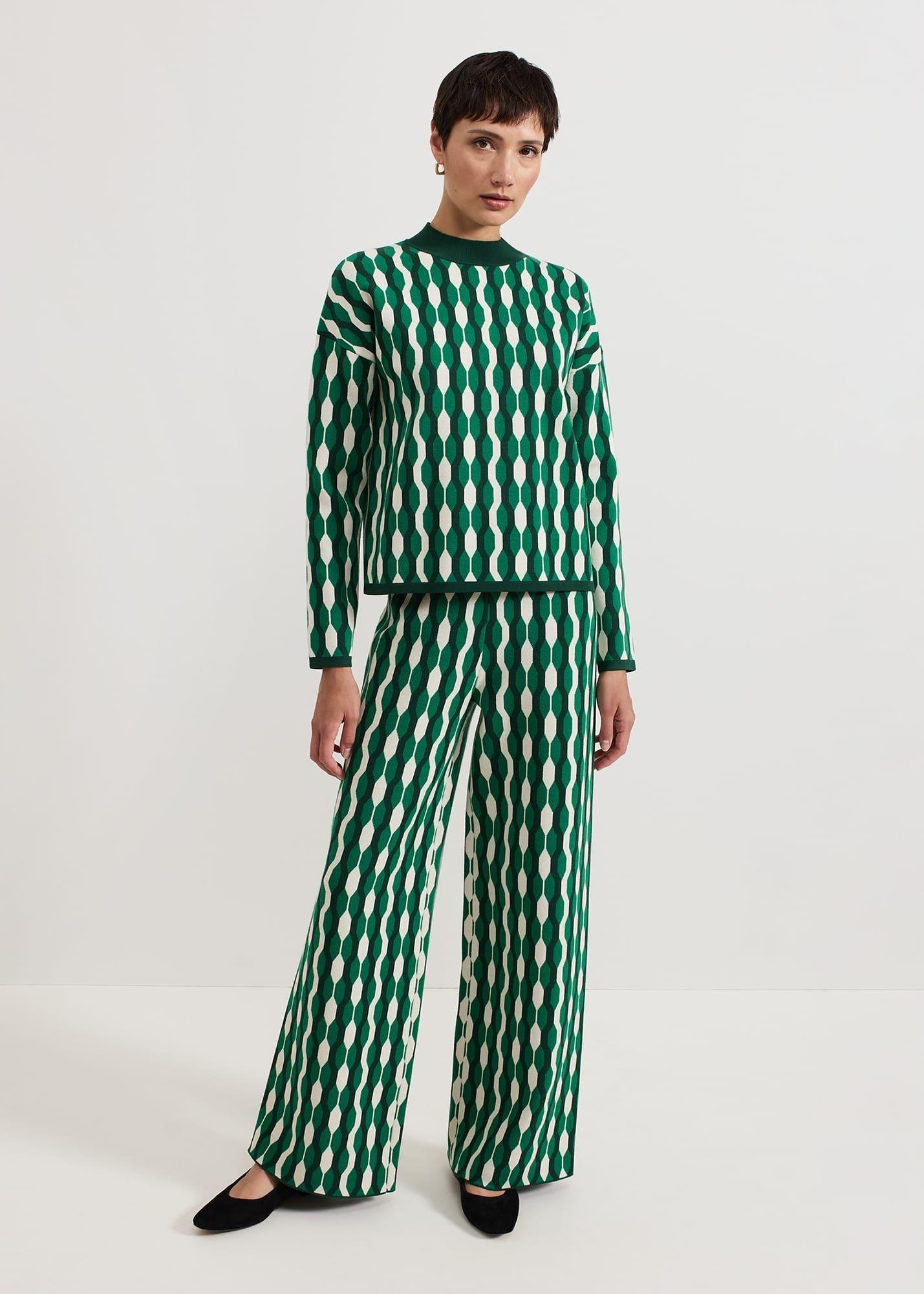 Payton Geo Jacquard Knit Top