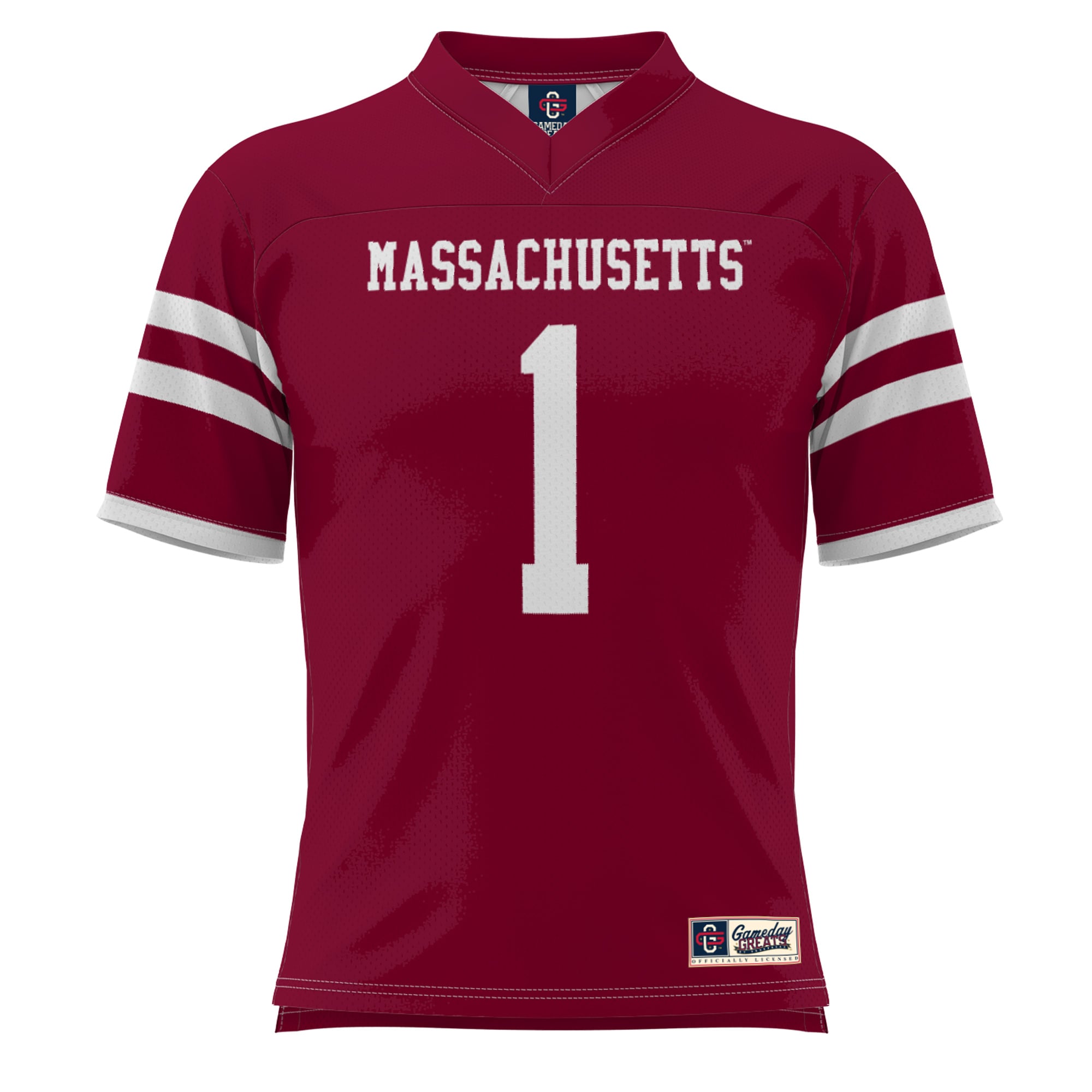 Youth #1 Maroon UMass Minutemen Football Jersey