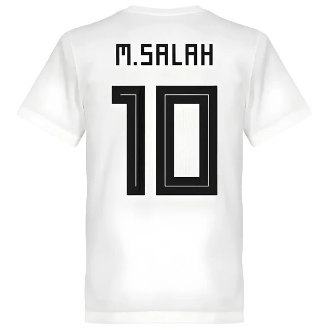 Exclusive-Design Egypt Salah 10 Team T-Shirt - White