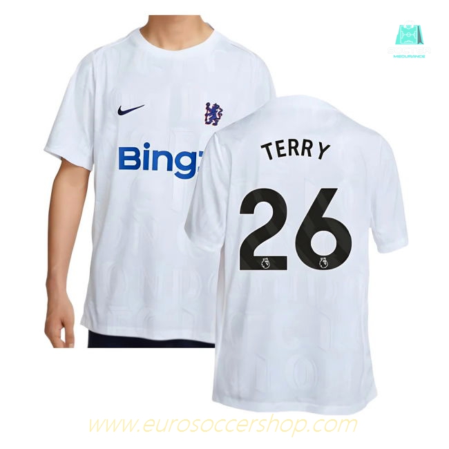 2025-2026 Chelsea Academy Pro Pre-Match Football Top (White) (Terry 26)