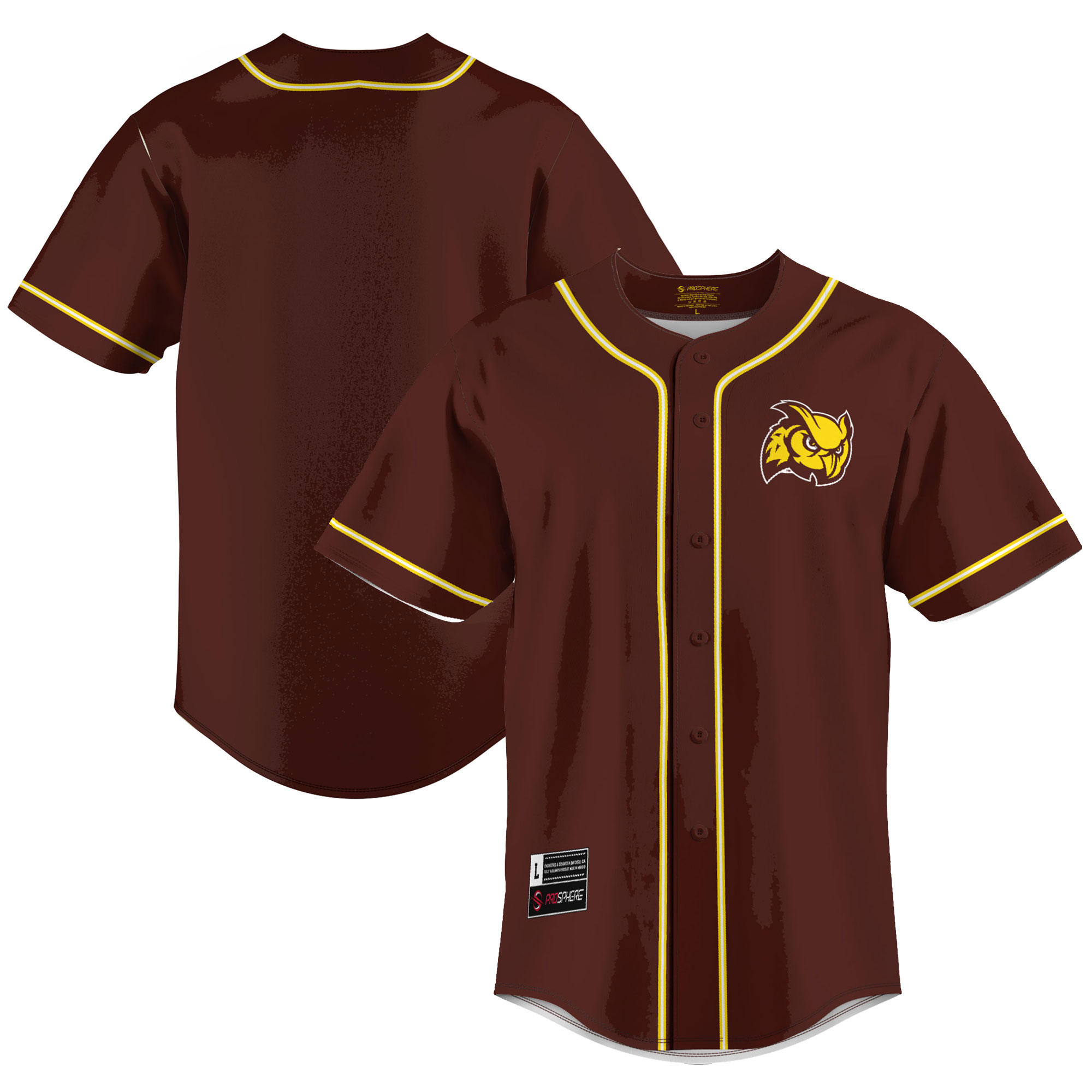 [NJP] Women's Rowan Profs GameDay Greats Lightweight Baseball Jersey - Brown