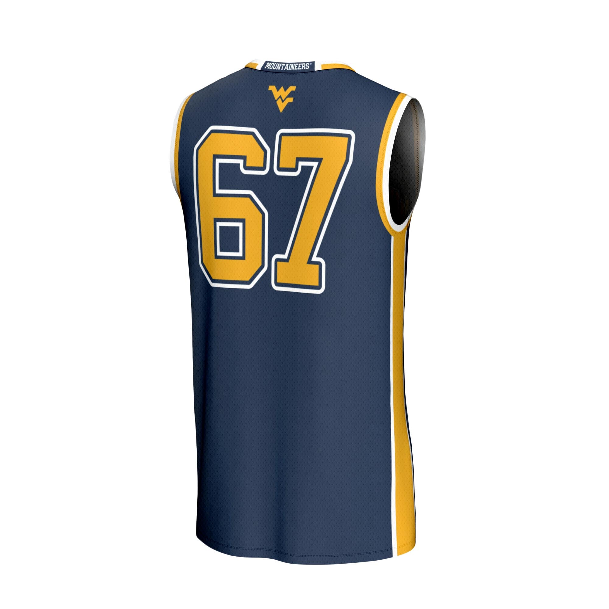 [NJP] West Virginia Mountaineers GameDay Greats Youth Lightweight Collegiate Basketball Fashion Jersey - Navy