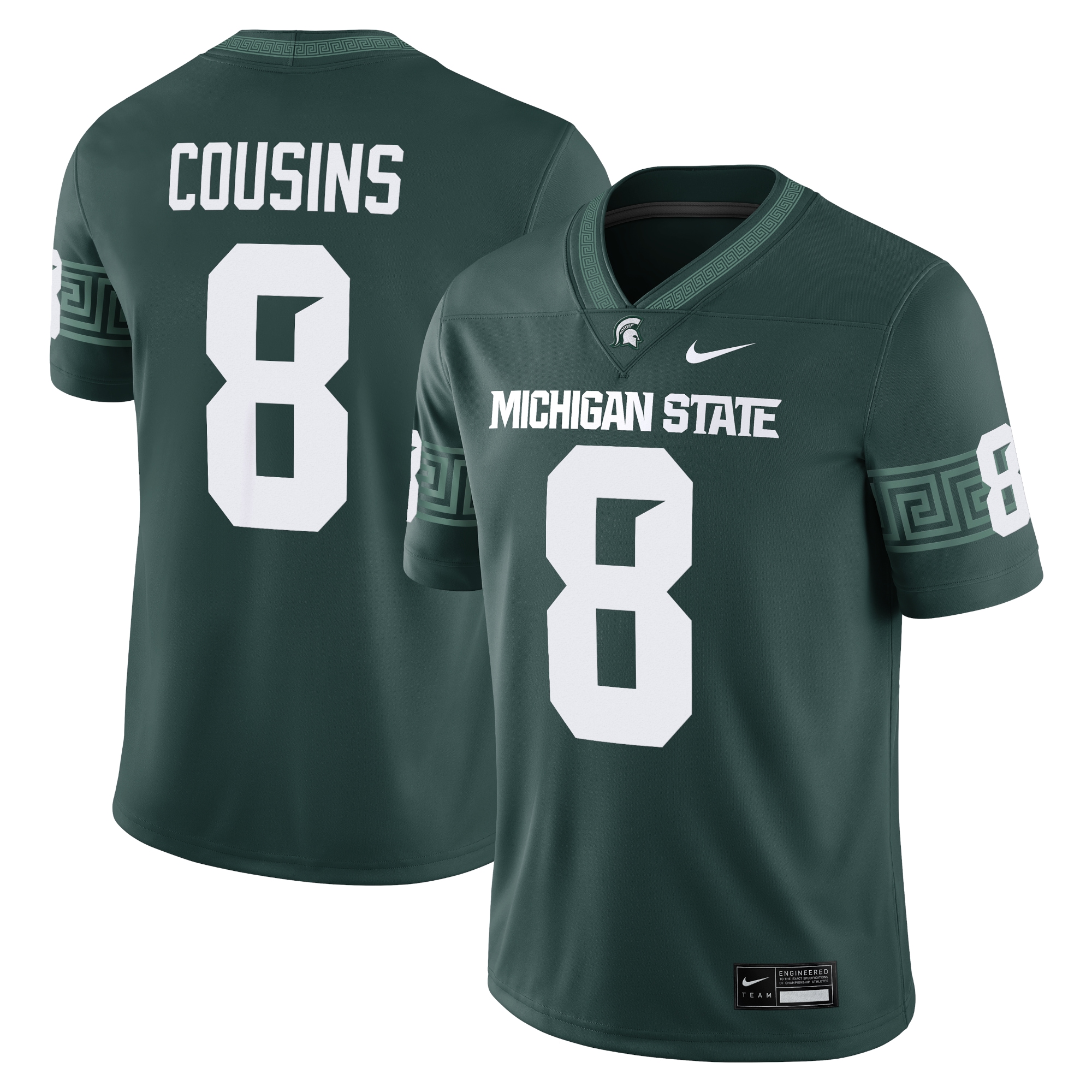 [NJP] Kirk Cousins Michigan State Spartans Alumni Game Jersey - Green