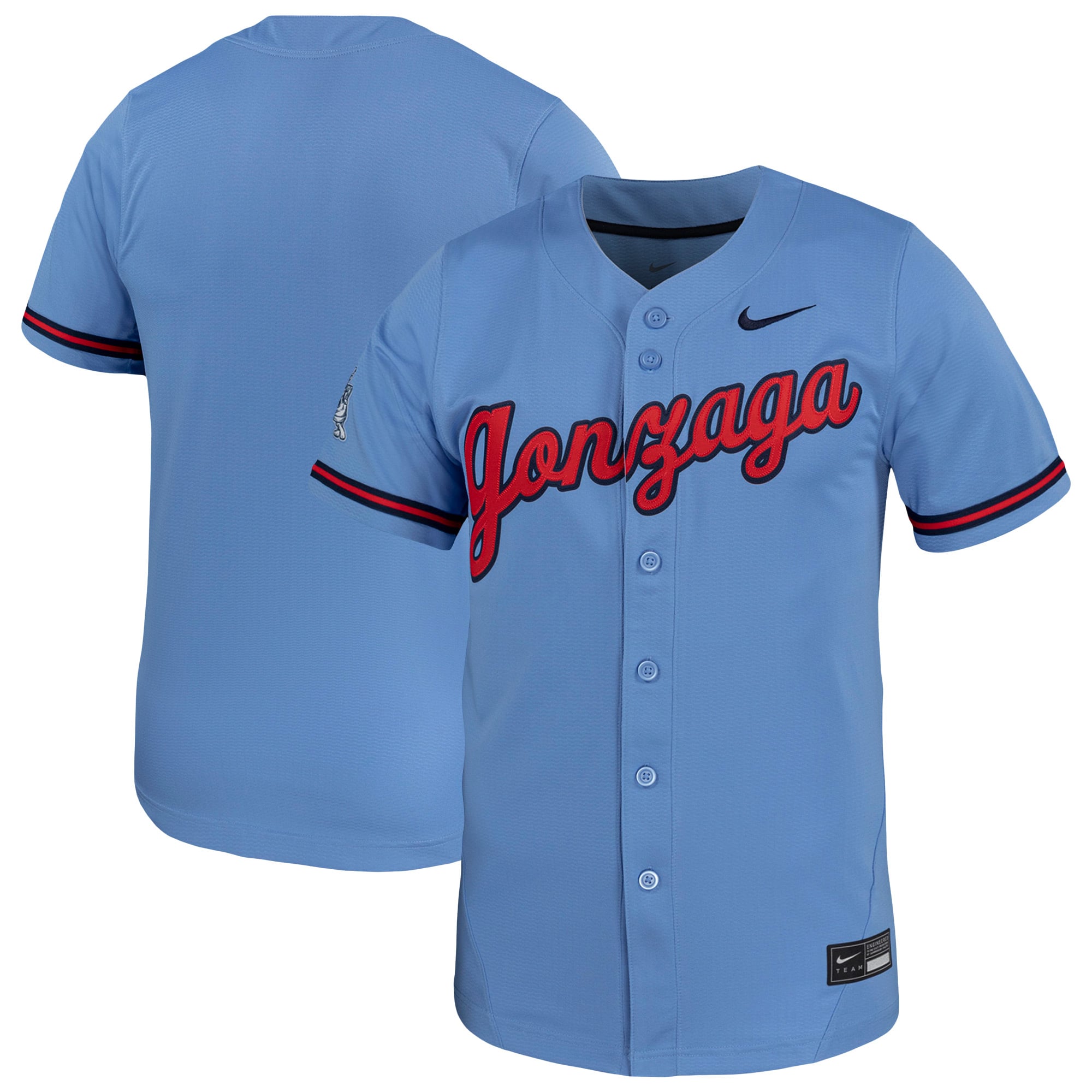 Gonzaga Bulldogs Nike Replica Baseball Jersey - Light Blue