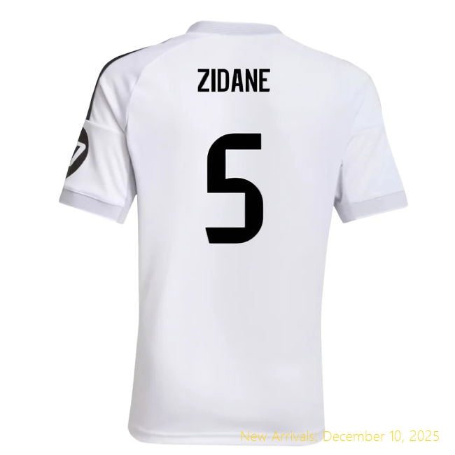 2025-2026 Real Madrid Home Shirt - Durable Uniform (Zidane 5) - Kids...