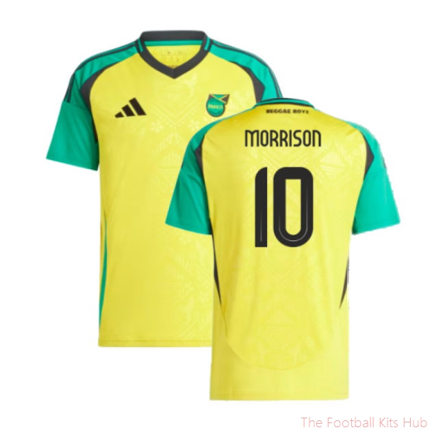 2024-2025 Jamaica Home Shirt (Womens) (Morrison 10)