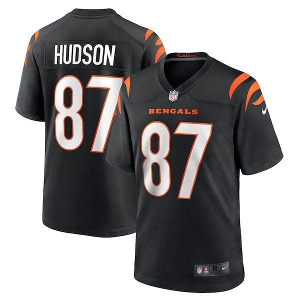 None Tanner Hudson Game Jersey - Black | NFL Player Jersey | NFL Footb