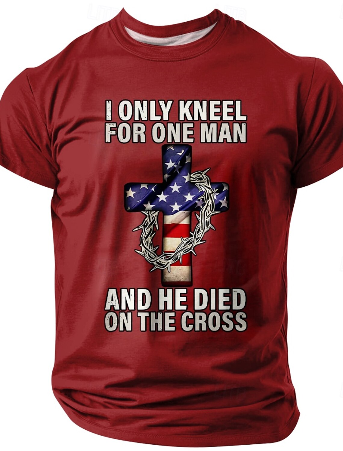 4th of July 2026 250th Memorial Day Patriotic Patriot 3D Print Crew Neck Short Sleeve T-Shirt Casual Daily Street