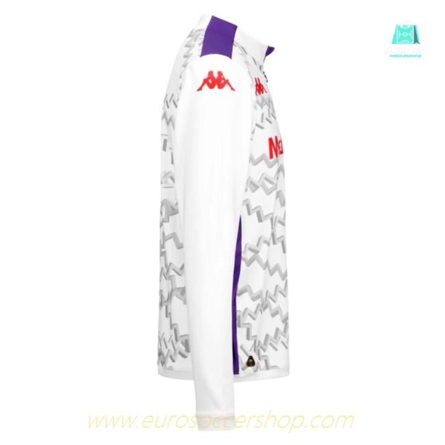 2024-2025 Fiorentina Training Sweat 1/4 Zip (White)