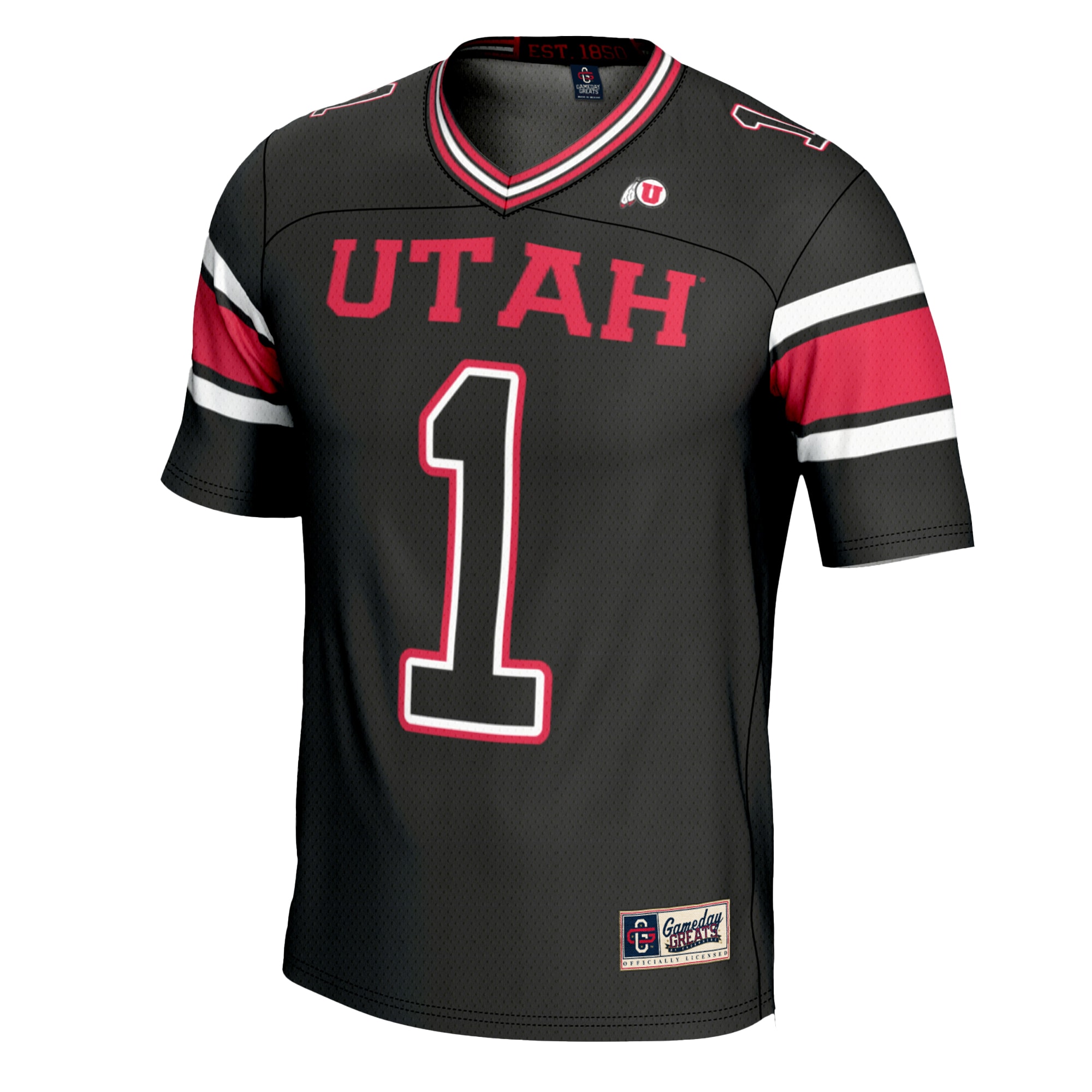 #1 Utah Utes GameDay Greats Youth 26/27 Football Jersey - Black