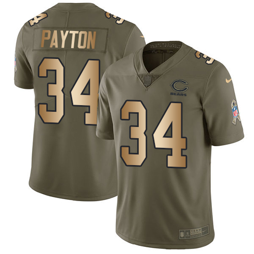 NFL CHI Bears #34 Walter Payton Limited Team Color Jersey - Fan Fav...