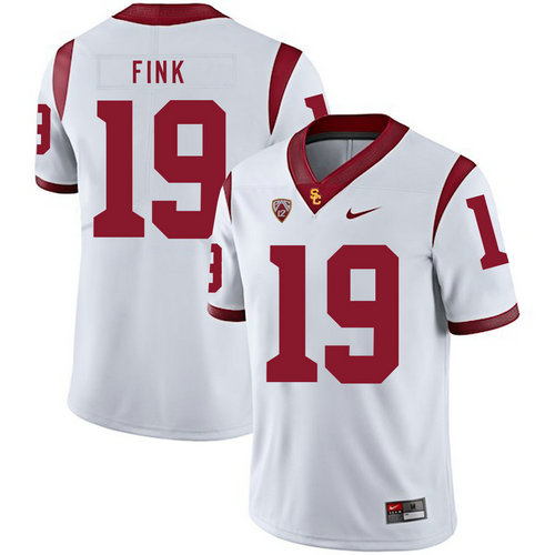 Men's None #19 Matt Fink White 2024 replica breathable Jersey