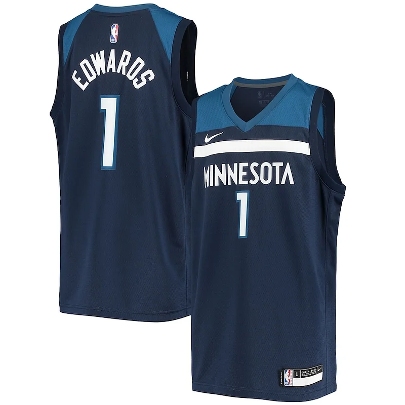 Anthony Edwards MIN Championship Basketball Jersey - Economical