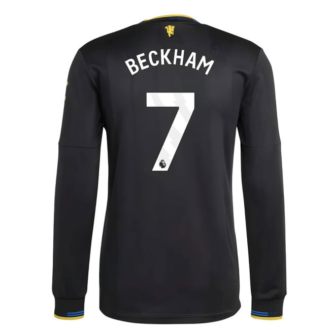 Man Utd 2025-20 Third Football Shirt Featuring Beckham 7 L M S