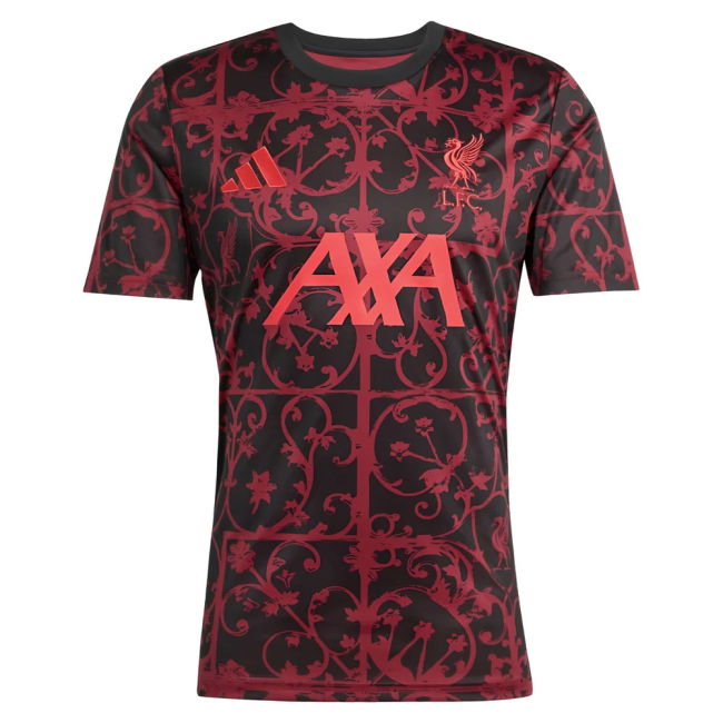 Liverpool Licensed 2025-2026 Liverpool Pre-Match Shirt (Black) (Rio...