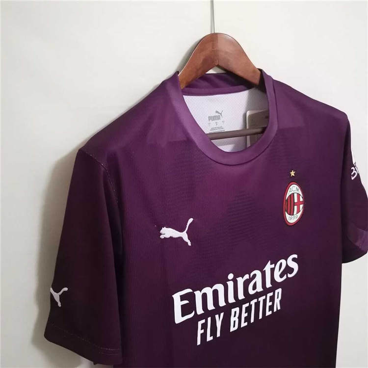 AC Milan 2223 Purple Goalkeeper Soccer Jersey Football Shirt -
