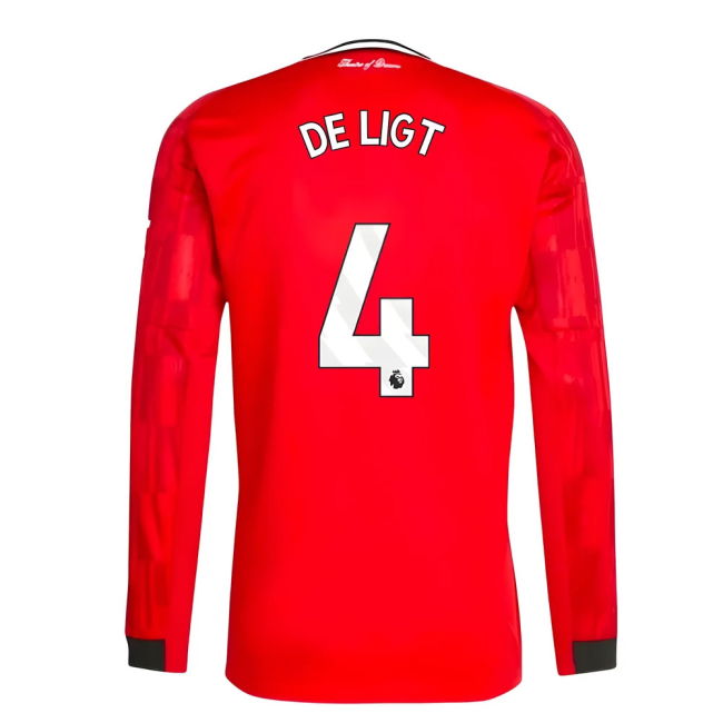 Man Utd A Team Elite Quality Home Professional Jersey (De Ligt 4) (1)