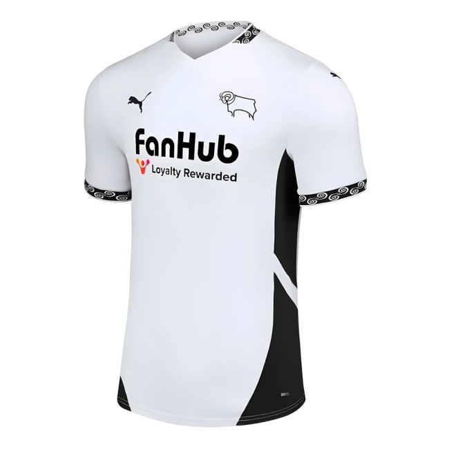 Pro Series Derby Derby County Home Shirt Kids Saunders #8 New Rele...