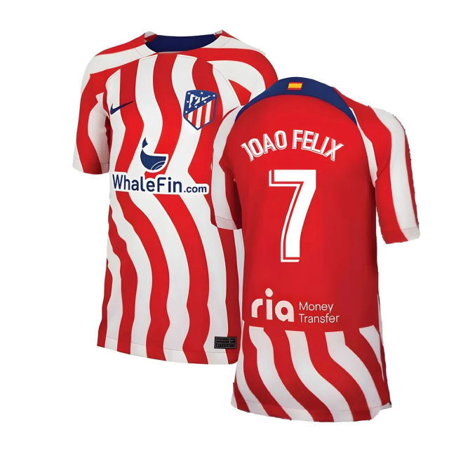 Top Grade 2022-2023 Atletico Madrid Home With Vintage Design