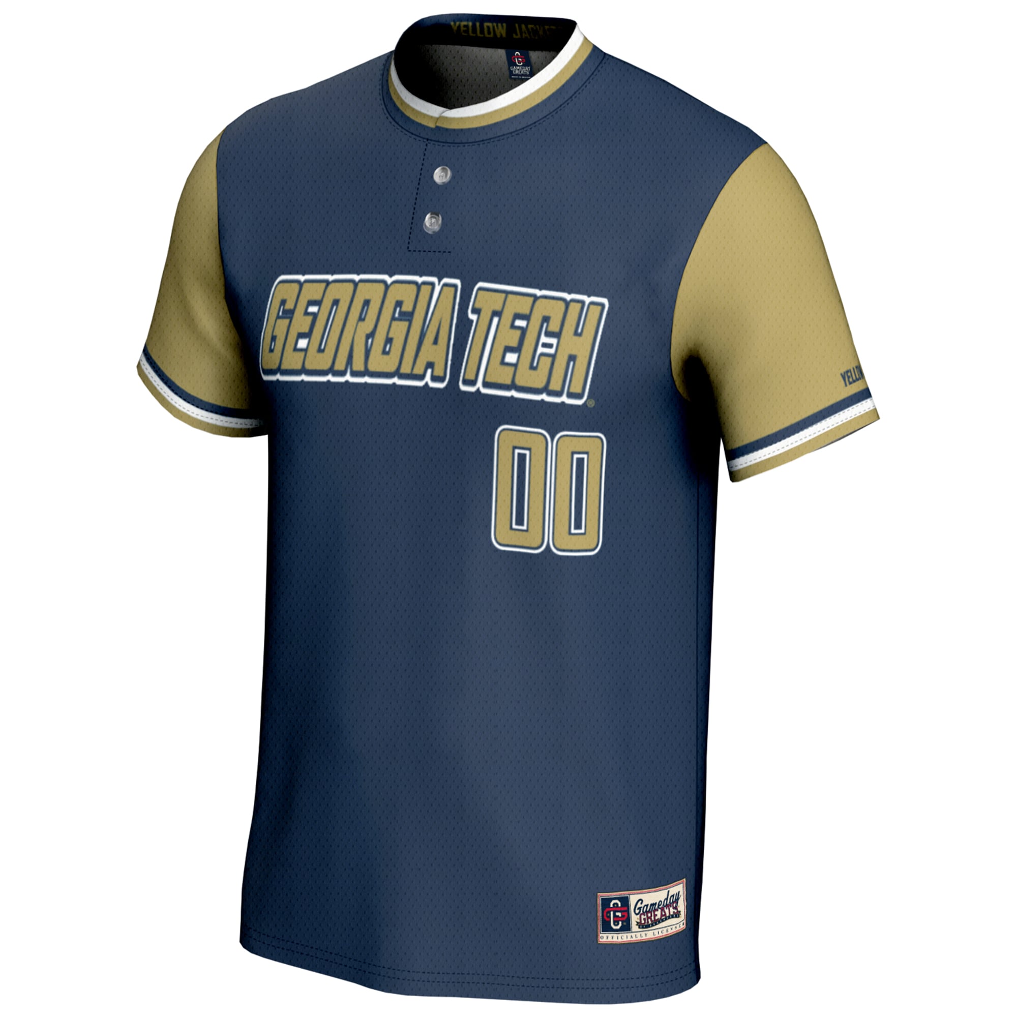 Georgia Tech Yellow Jackets GameDay Greats NIL Pick-A-Player Lightweight Softball Jersey - Navy