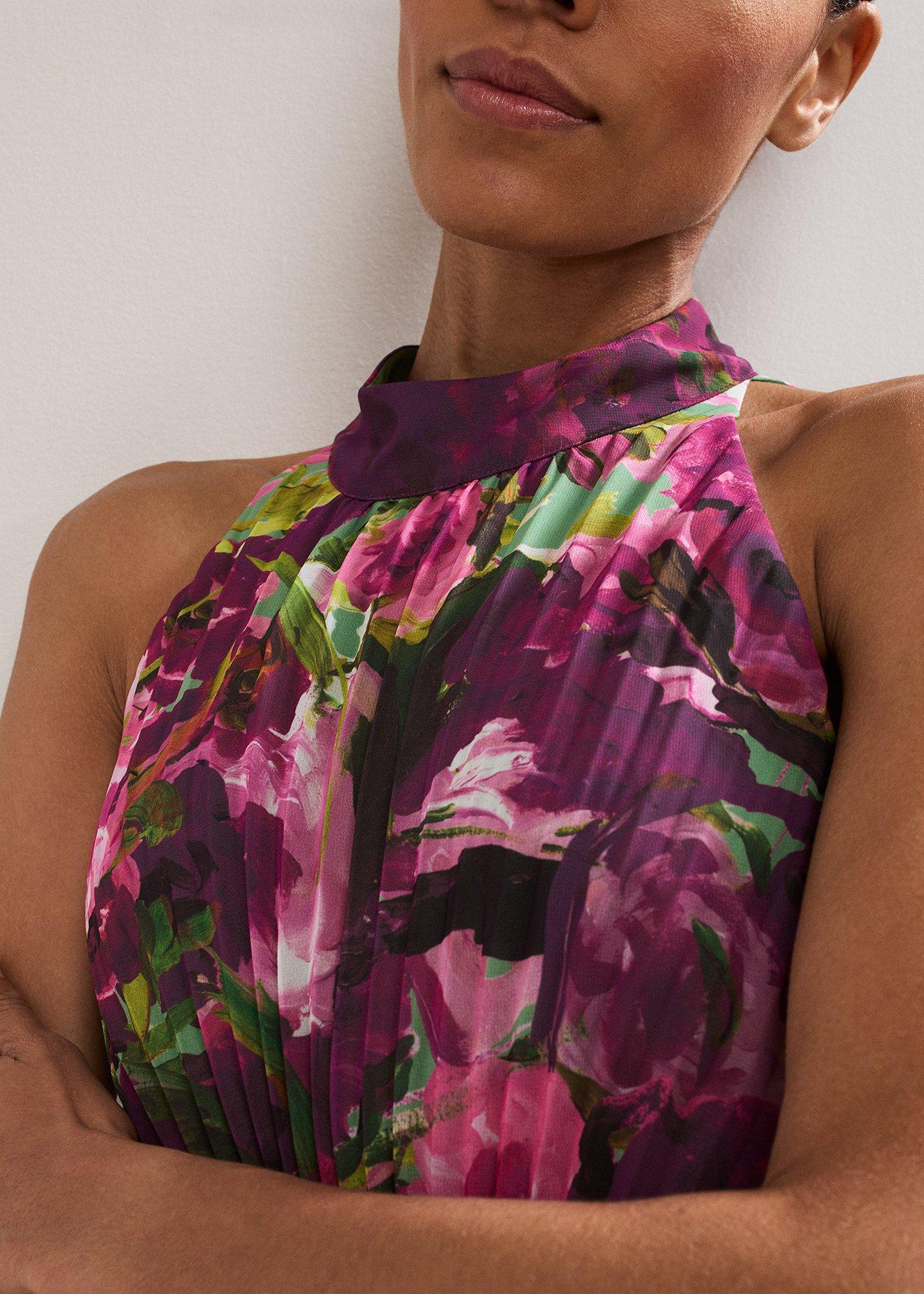Petite Dahlia Printed Maxi Dress