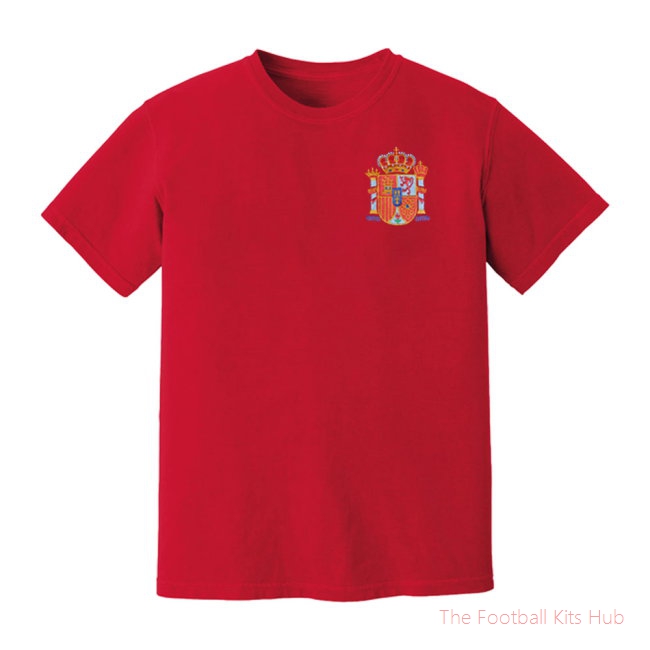 Spain National Team Embroidered Tee (Red)