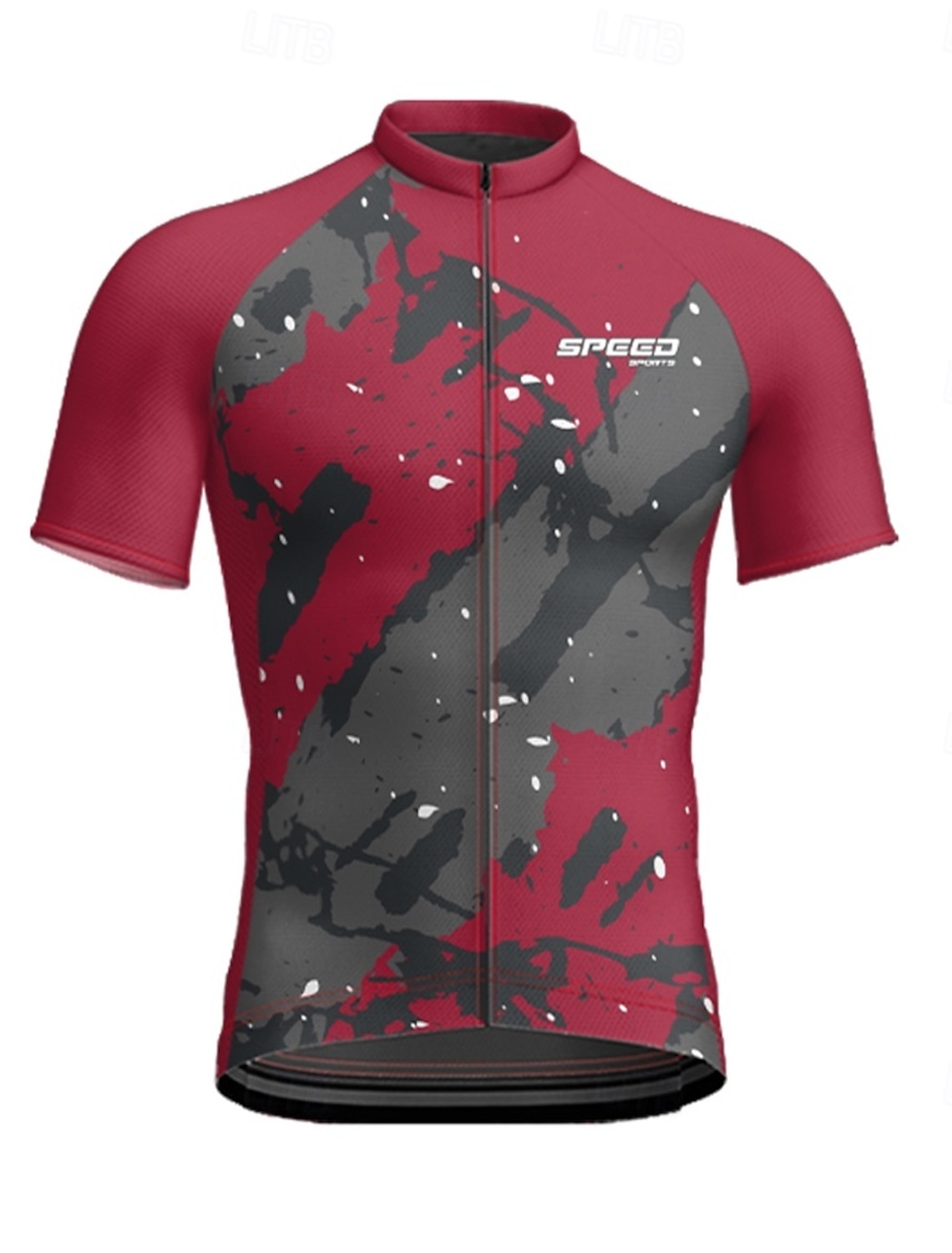 Men's Cycling Jersey Geometric Short Sleeve Bike Tee Tshirt Jersey with 3 Rear Pockets Mountain Bike MTB Quick Dry Anatomic Design Wicking Breathable Sports Burgundy Navy Blue Purple Clothing Apparel
