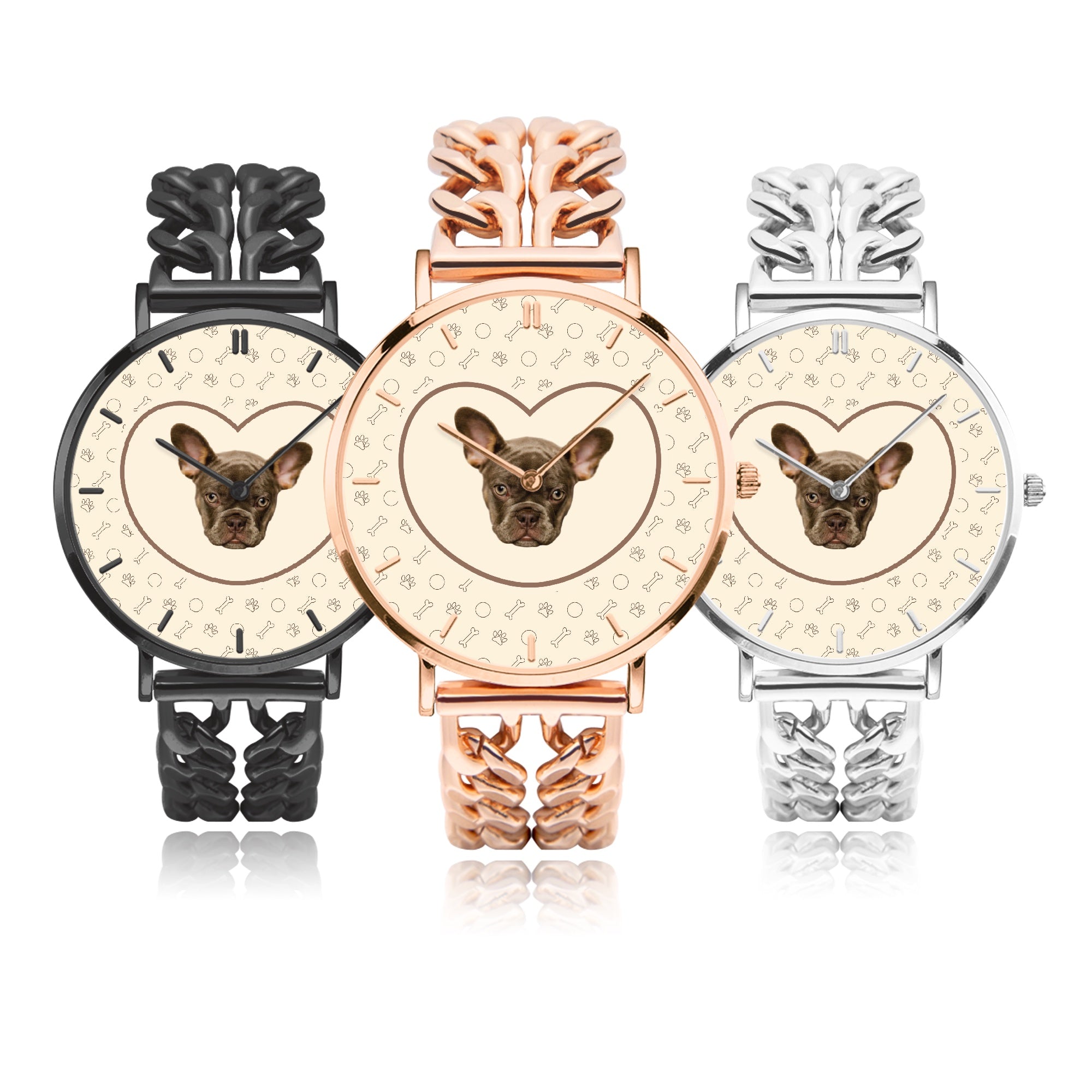 Hollow Strap Watch For Frenchie Lovers Outdoor Use | Vet-recommended