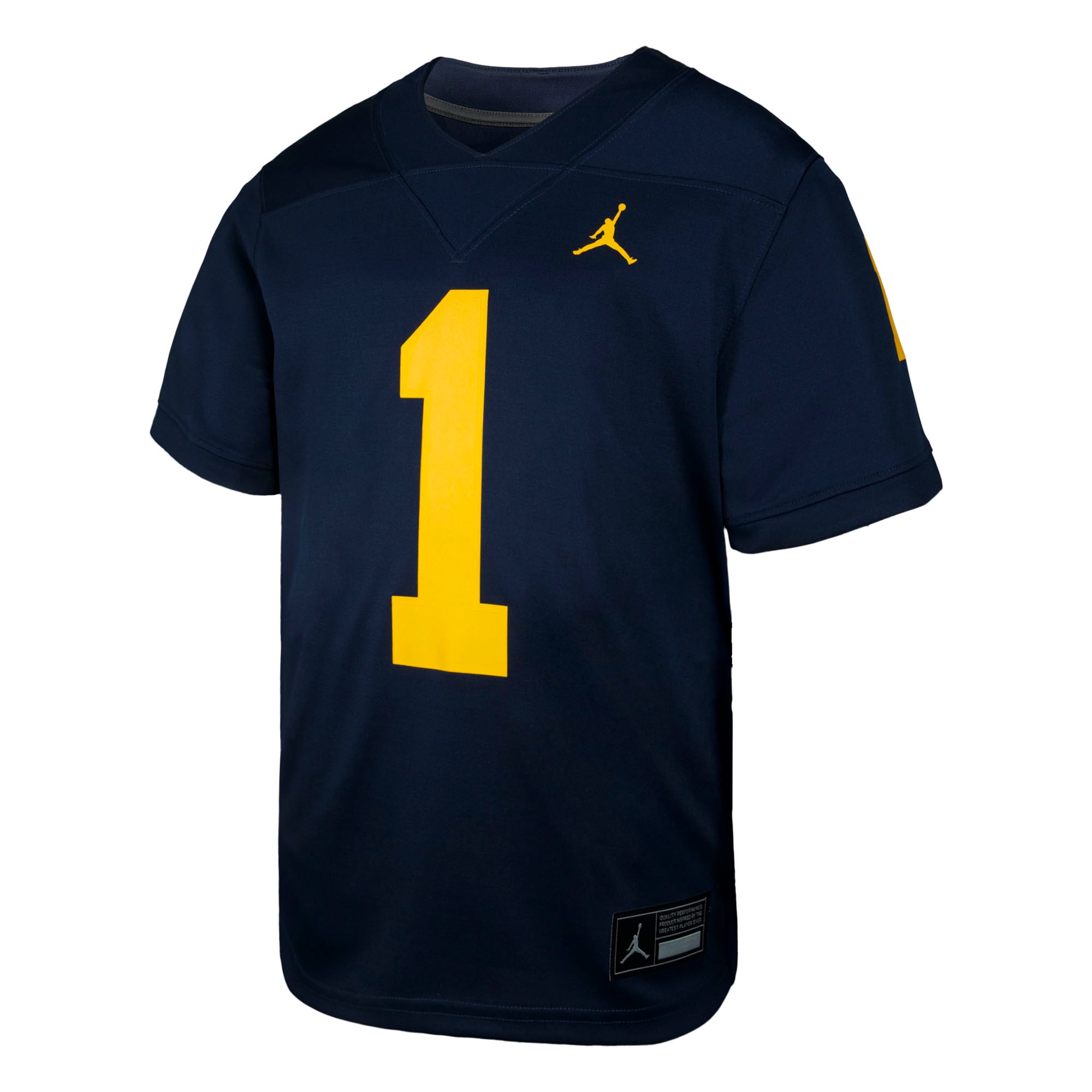 #1 Michigan Wolverines Jordan Brand Toddler Untouchable Replica Game Jersey - Navy