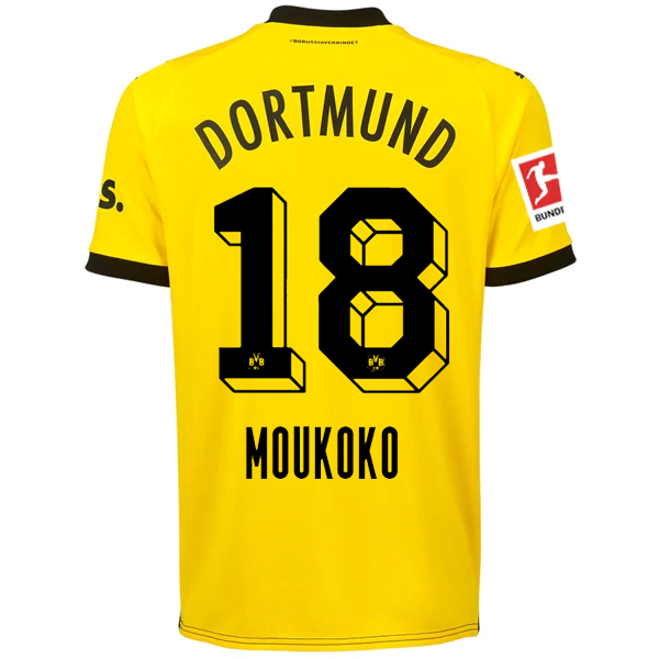 Borussia Dortmund Muokoko 2023-2024 Bun Home Jersey – Authentic Shirt