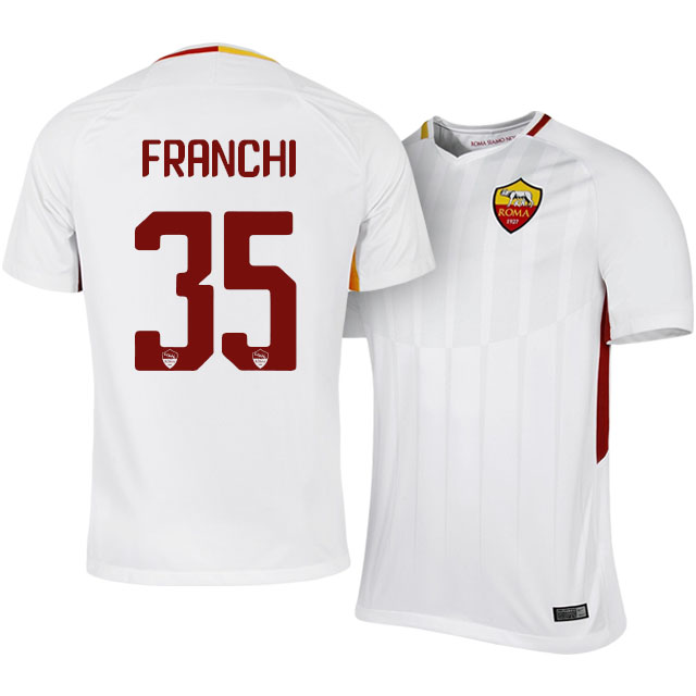Roma Away 201718 Filippo Franchi 35 Soccer Jersey Shirt - Official