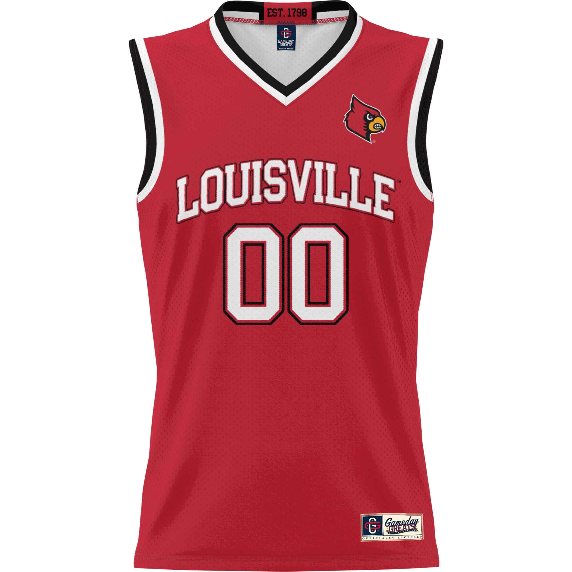 [DDG] Louisville Cardinals GameDay Greats Youth NIL Pick-A-Player Lightweight Men's Basketball Jersey - Red